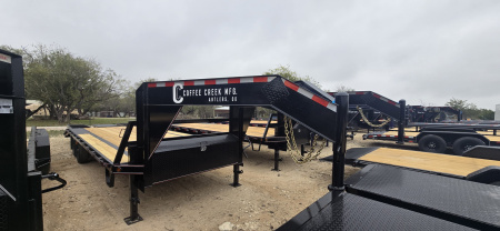 New 2026 Coffee Creek - Gooseneck flatbed - 102  X 25' Deck over Trailer