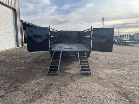New 2026 PJ 82"x16' GN Tandem Axle HD Low Pro Dump w/ 48" Sides – DE