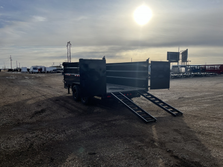 New 2026 PJ 82"x16' GN Tandem Axle HD Low Pro Dump w/ 48" Sides – DE