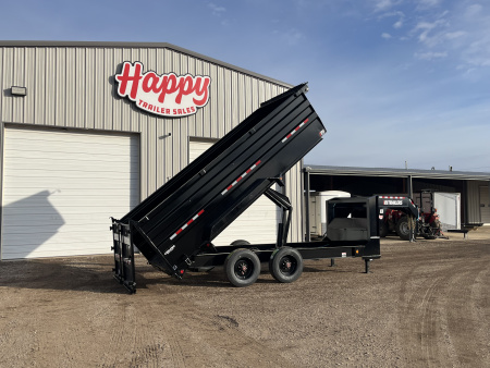 New 2026 PJ 82"x16' GN Tandem Axle HD Low Pro Dump w/ 48" Sides – DE
