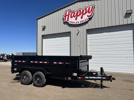 New 2026 PJ 83 x14' BP Tandem Axle Low Pro High Side Dump w/ 36  Sides – DM