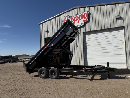 New 2026 PJ 83"x16' BP Tandem Axle Low Pro Dump w/ 24" Sides – DL