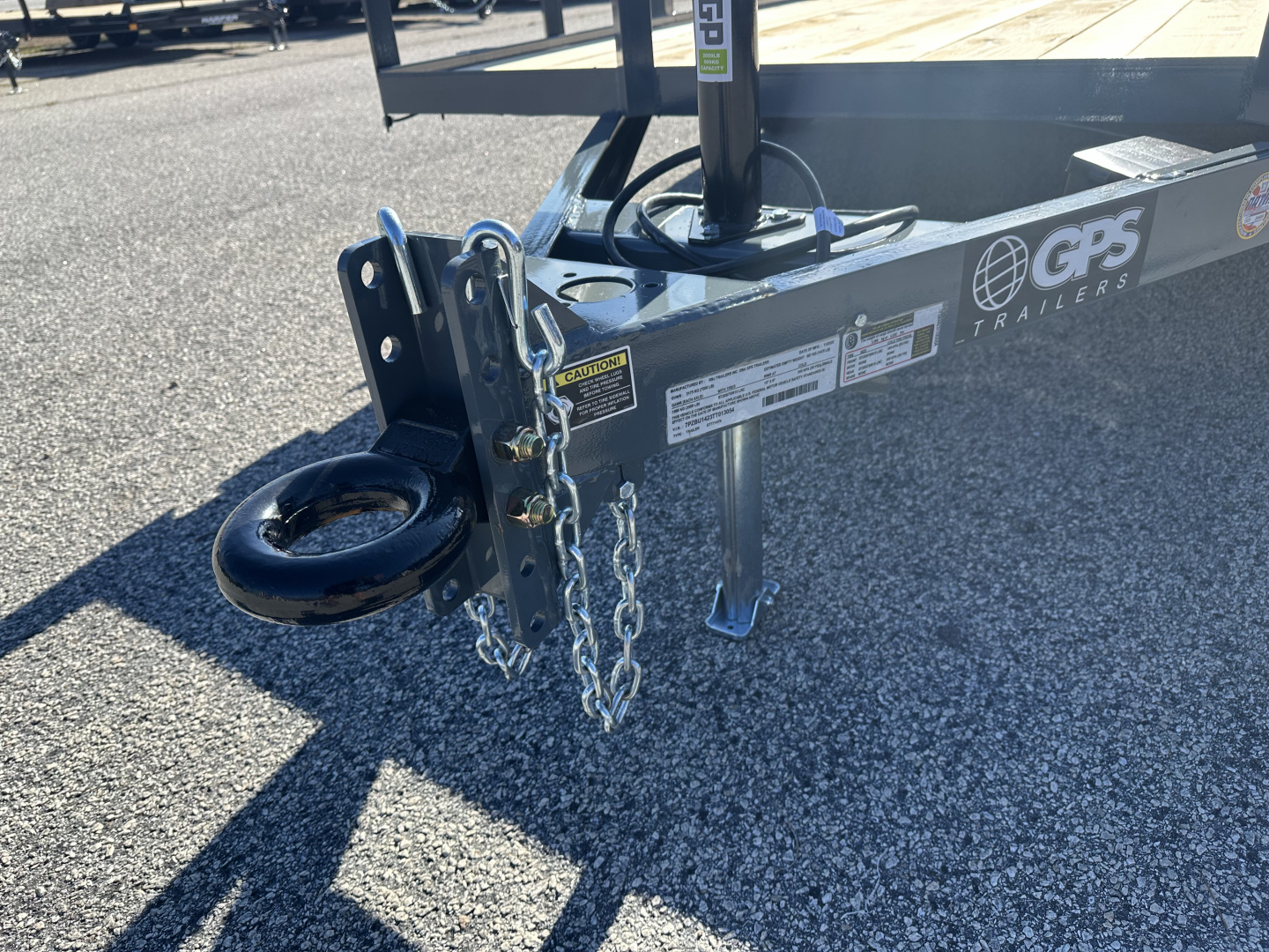 New 2026 GPS 7X14 TANDEM AXLE UTILITY TRAILER WITH SET BACK JACK AND FULL WRAP TONGUE