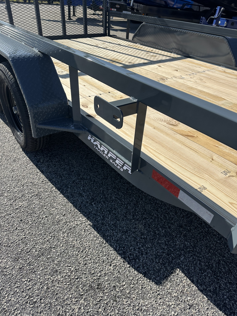 New 2026 GPS 7X14 TANDEM AXLE UTILITY TRAILER WITH SET BACK JACK AND FULL WRAP TONGUE