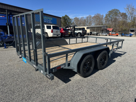 New 2026 GPS 7X14 TANDEM AXLE UTILITY TRAILER WITH SET BACK JACK AND FULL WRAP TONGUE