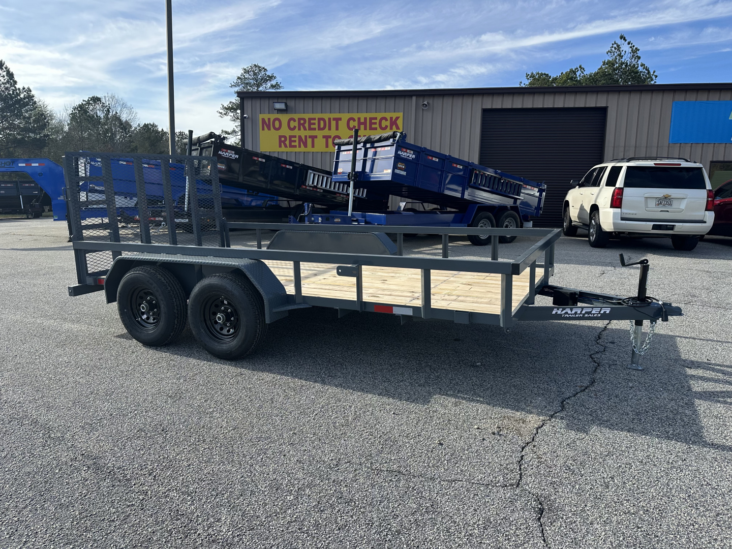 New 2026 10K GPS 7X14 TANDEM AXLE UTILITY TRAILER WITH HD GATE