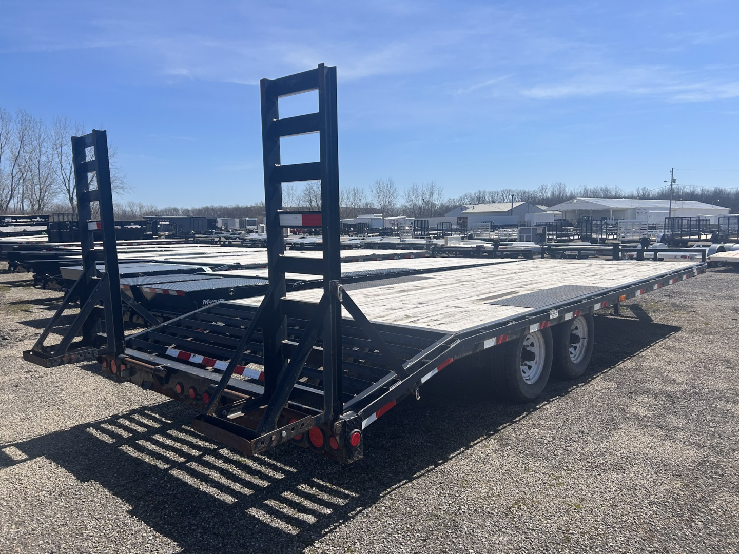 Used 2015 PJ Trailers 102 IN X 24 FT DECK OVER EQUIPMENT TRAILER WITH RAMPS