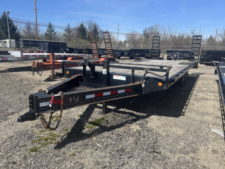 Used 2015 PJ Trailers 102 IN X 24 FT DECK OVER EQUIPMENT TRAILER WITH RAMPS