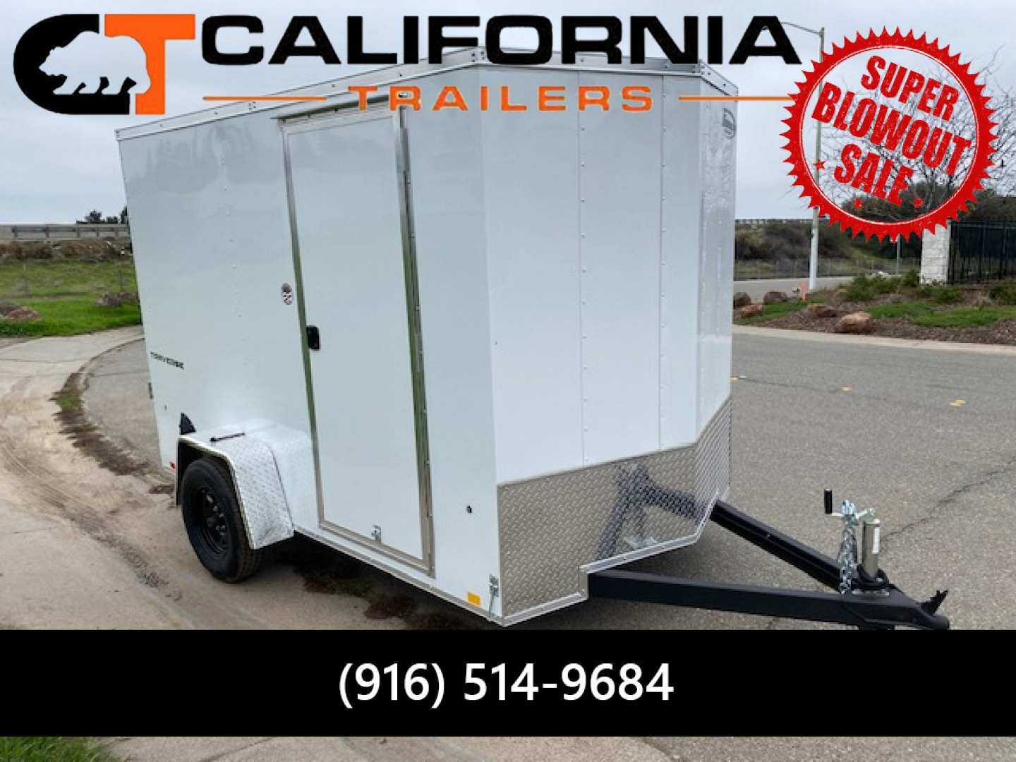 New 6x10 Single Axle 3K Enclosed Cargo