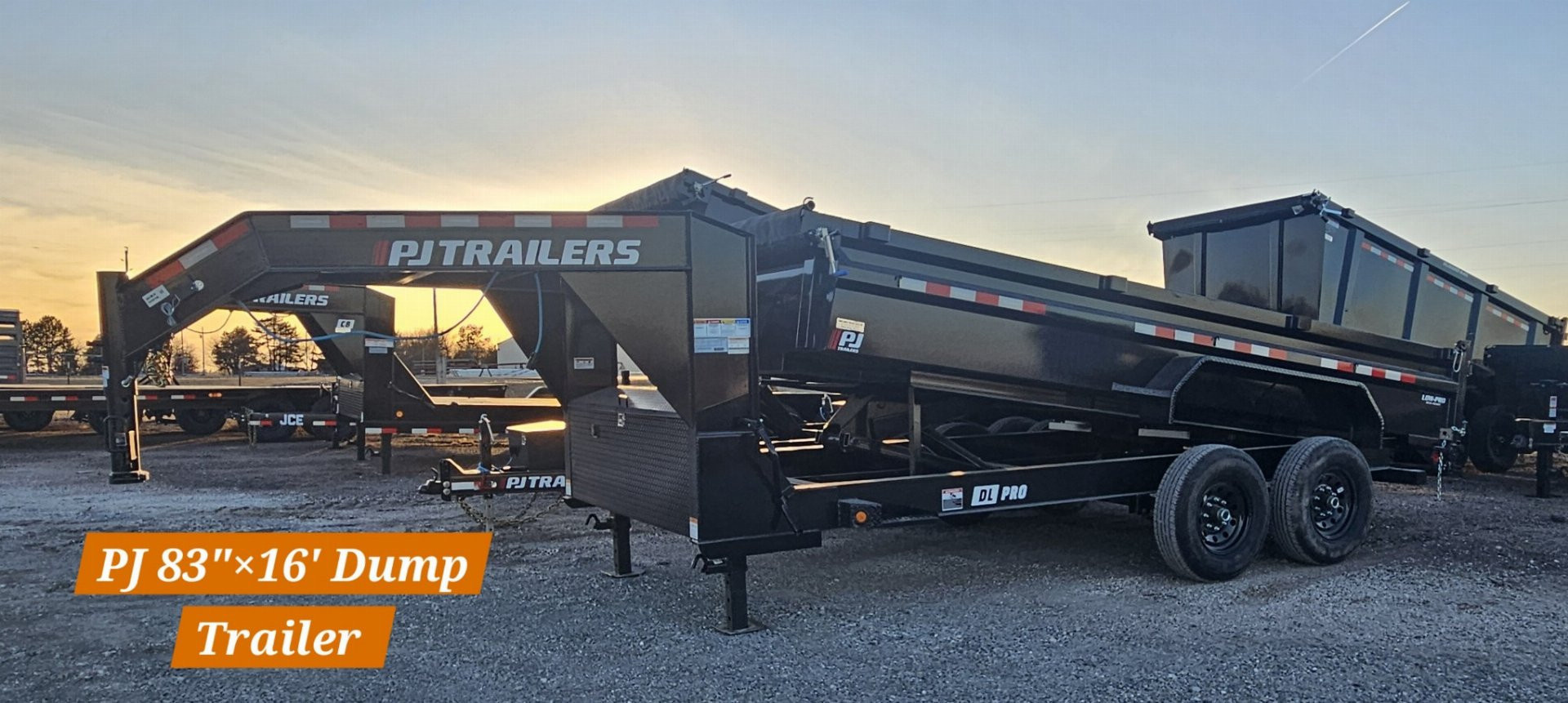 New 2026 PJ Trailers 83 in. x 16' Low Pro Dump (DL) Dump Trailer
