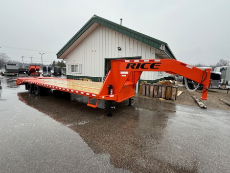 New 2026 Rice Trailers 102 X30' GOOSENECK Equipment Trailer