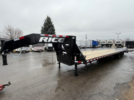 New 2026 Rice Trailers 102 X35' GOOSENECK Equipment Trailer