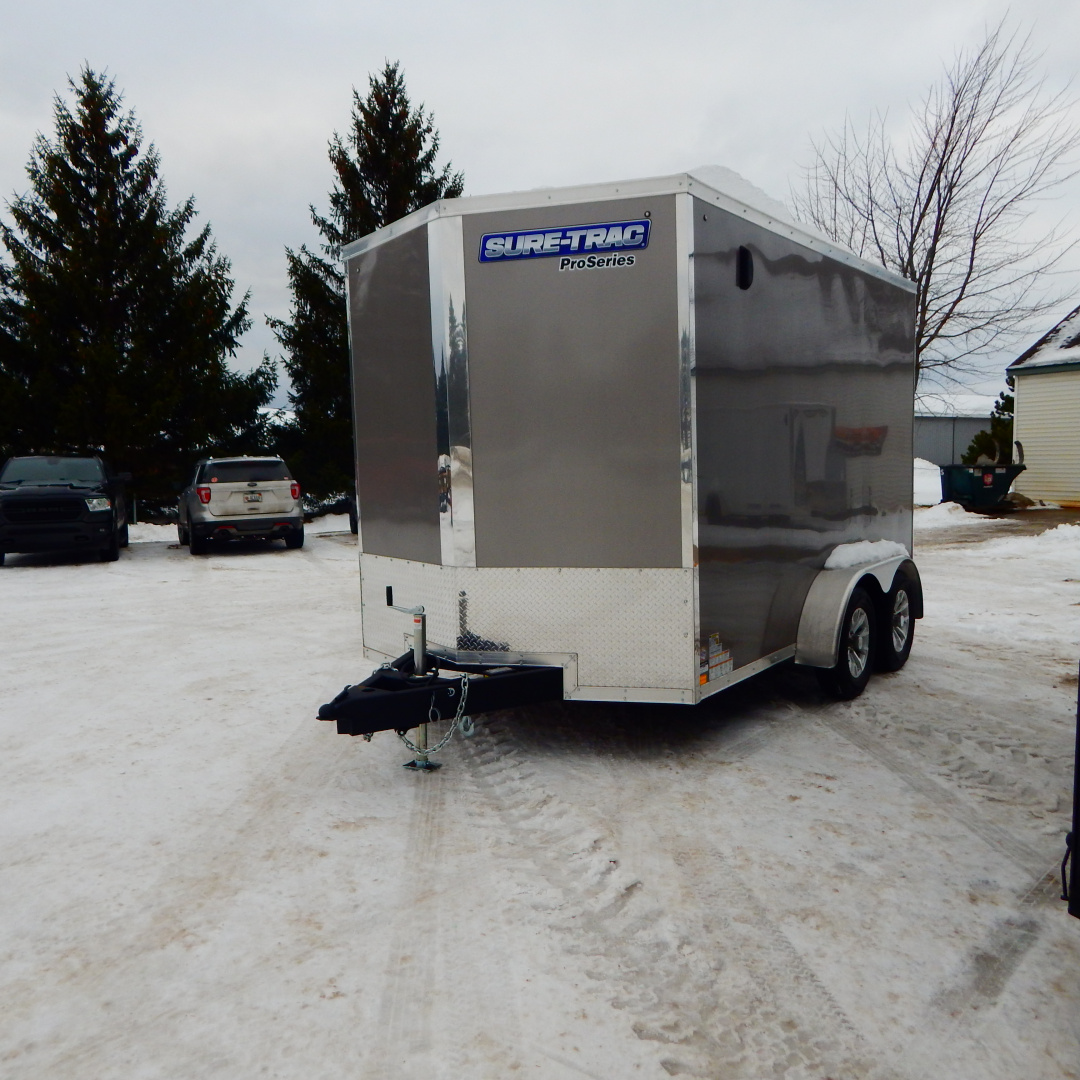 New 2026 Sure-Trac 7x12 7k Pro-Series V-Nose Cargo / Enclosed Trailer