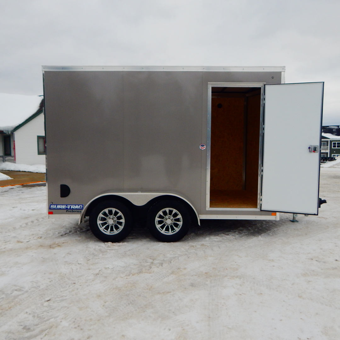New 2026 Sure-Trac 7x12 7k Pro-Series V-Nose Cargo / Enclosed Trailer