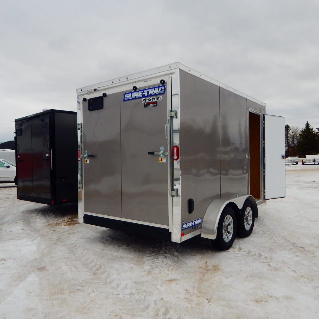 New 2026 Sure-Trac 7x12 7k Pro-Series V-Nose Cargo / Enclosed Trailer