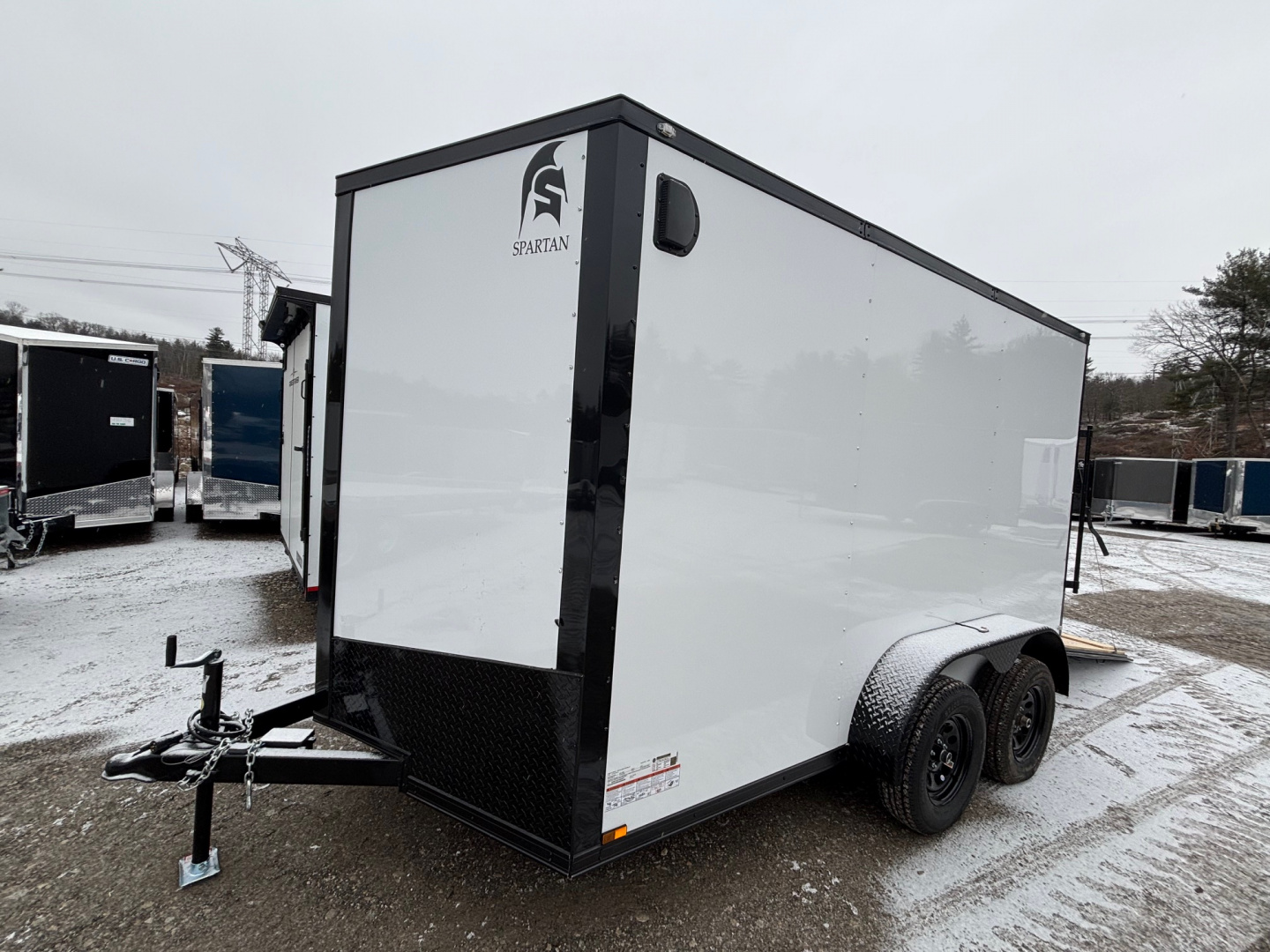 New 2026 Spartan 7X12 +2ft V-nose/7' interior height /Blackout Package ...