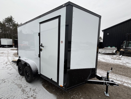 New 2026 Spartan 7X12 +2ft V-nose/7' interior height /Blackout Package/ Polycore Exterior - 7000GVW