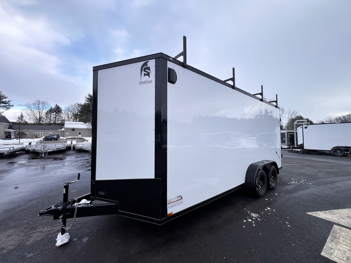 New 2026 Spartan 7X18 +2ft V-nose /7' interior height / .080 Polycore/ Blackout Package/Contractor Package/ Walkable-Roof- 7000GVW