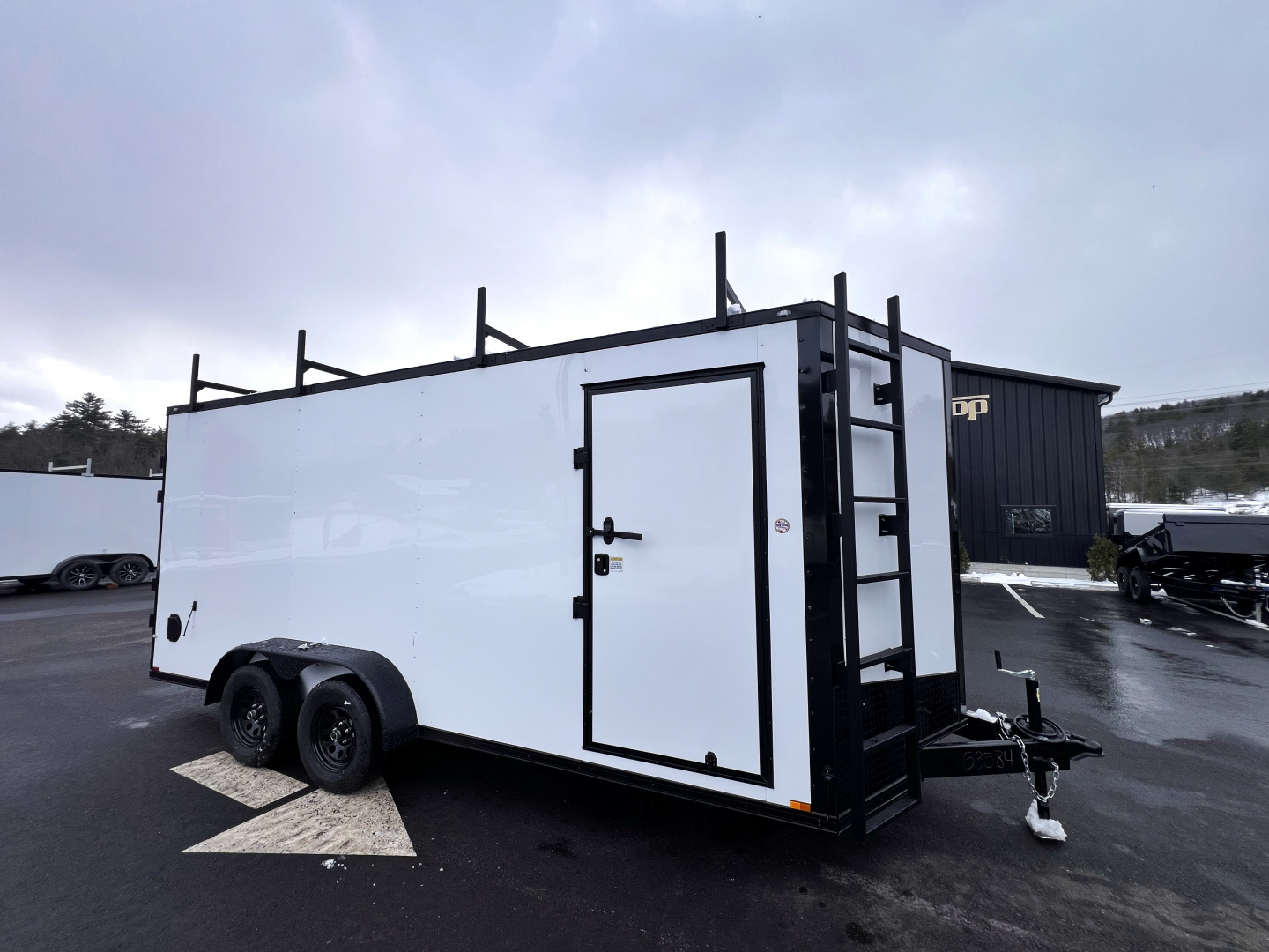 New 2026 Spartan 7X18 +2ft V-nose /7' interior height / .080 Polycore/ Blackout Package/Contractor Package/ Walkable-Roof- 7000GVW