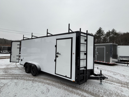 New 2026 Spartan 7X18 +2ft V-nose /7' interior height / .080 Polycore/ Blackout Package/Contractor Package/ Walkable-Roof- 7000GVW