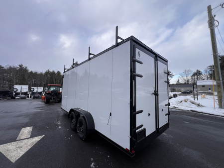 New 2026 Spartan 7X18 +2ft V-nose /7' interior height / .080 Polycore/ Blackout Package/Contractor Package/ Walkable-Roof- 7000GVW