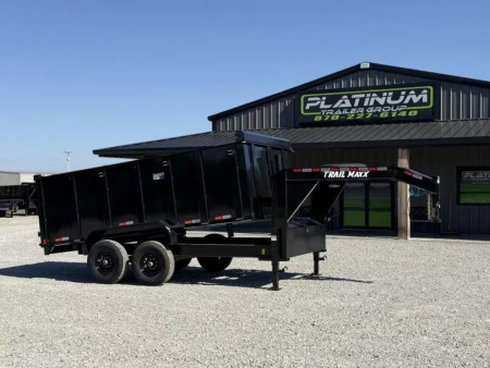 New 2026 Trail Maxx 83X14 TELESCOPIC HIGH SIDE 14K GVWR GOOSENECK Dump Trailer