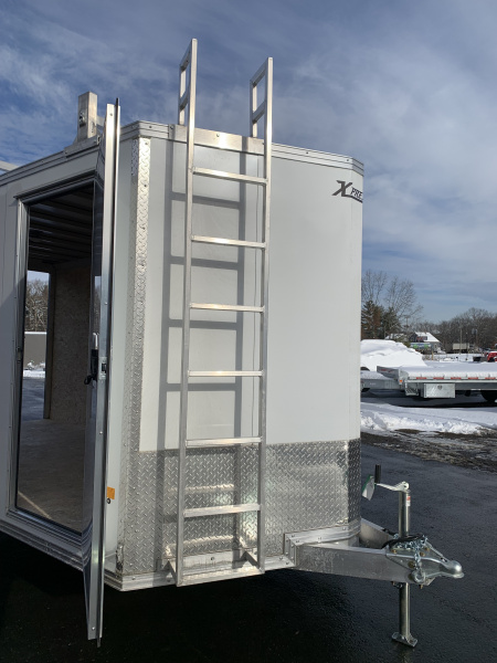 New 2026 High Country 7x14 + 18" V-Nose/ XLT Aluminum trailer /Barn Door/ Ladder Racks/ 6'6" interior -7000GVW