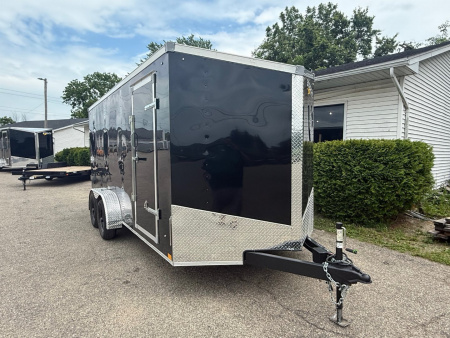 New 2026 Stealth 7 X 16 Cargo / Enclosed Trailer with Ramp Door and 6ft 6in interior Height