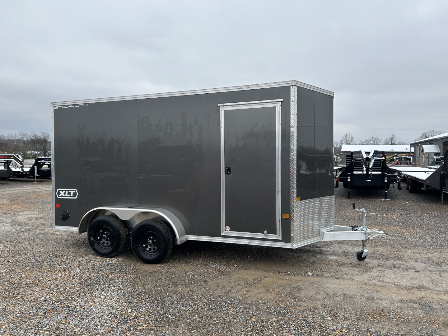 New 2026 ALCOM 7'x14' Aluminum Enclosed Trailer