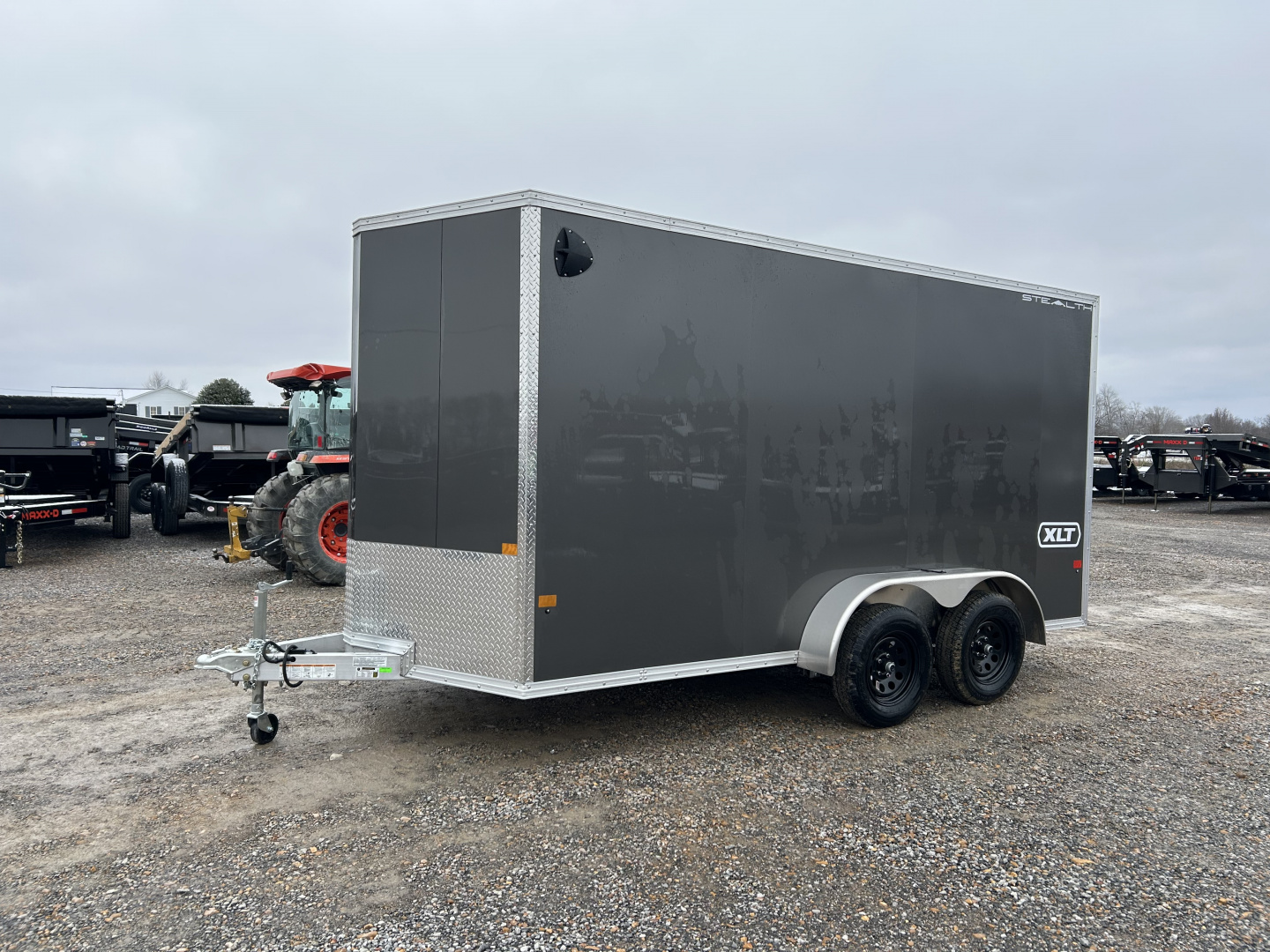 New 2026 ALCOM 7'x14' Aluminum Enclosed Trailer