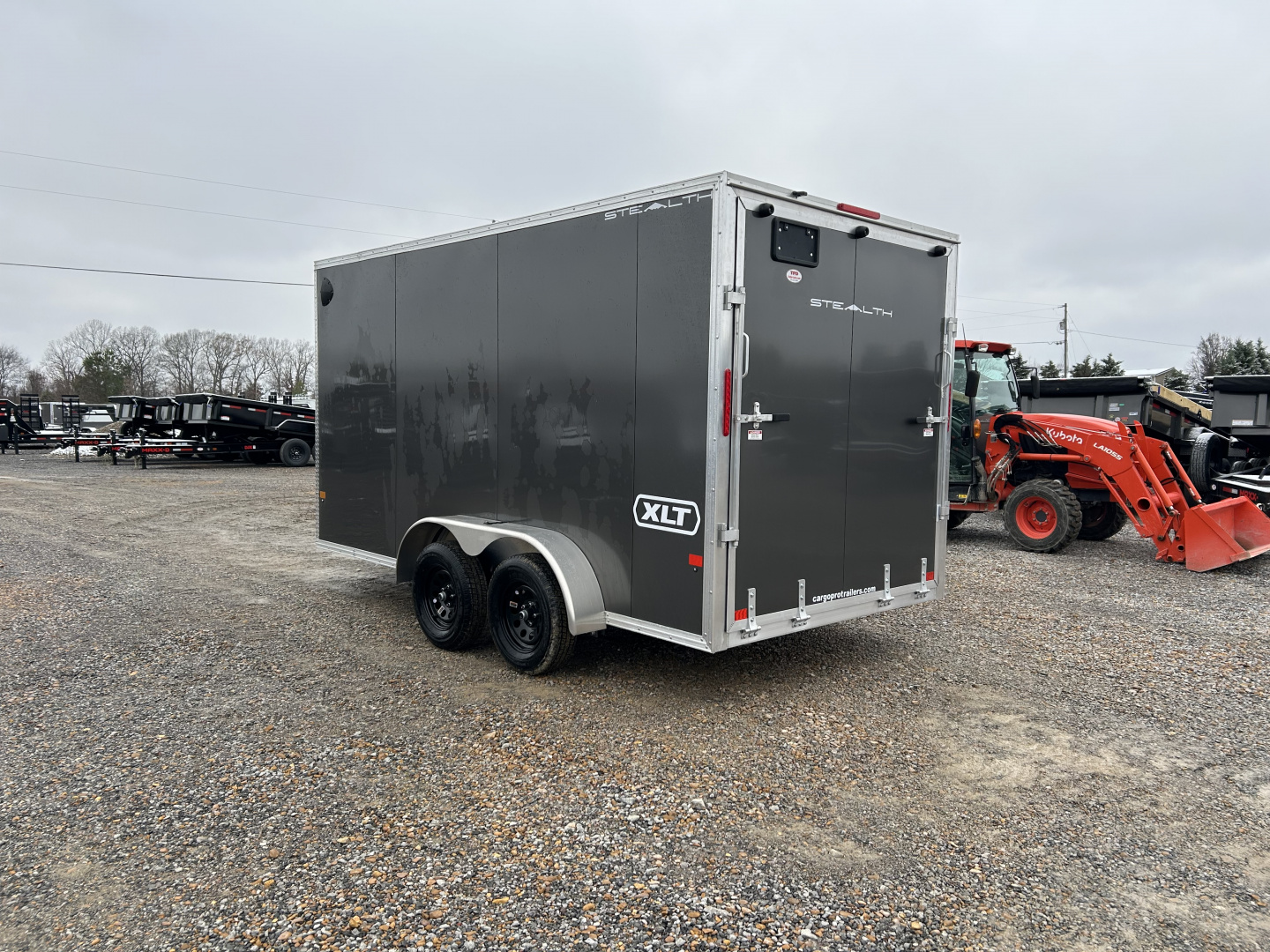 New 2026 ALCOM 7'x14' Aluminum Enclosed Trailer
