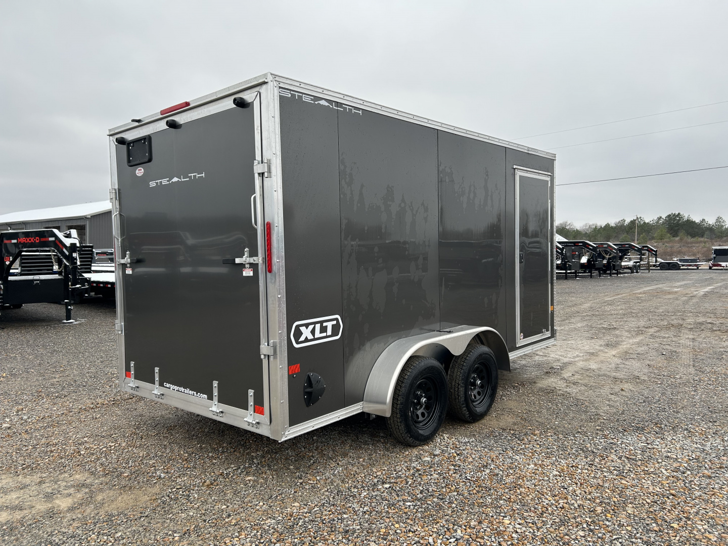 New 2026 ALCOM 7'x14' Aluminum Enclosed Trailer