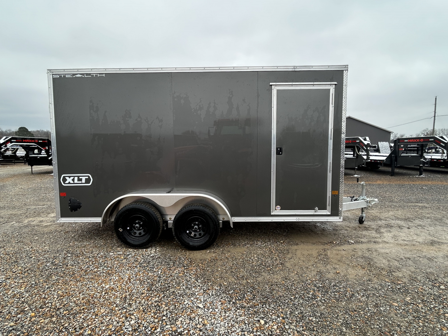 New 2026 ALCOM 7'x14' Aluminum Enclosed Trailer