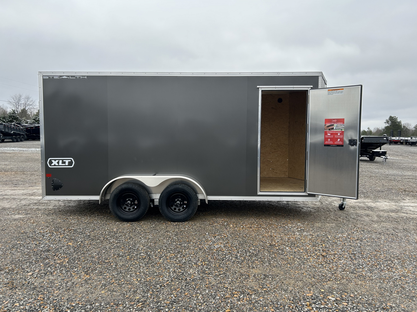 New 2026 ALCOM 7'x16' Aluminum Enclosed Trailer