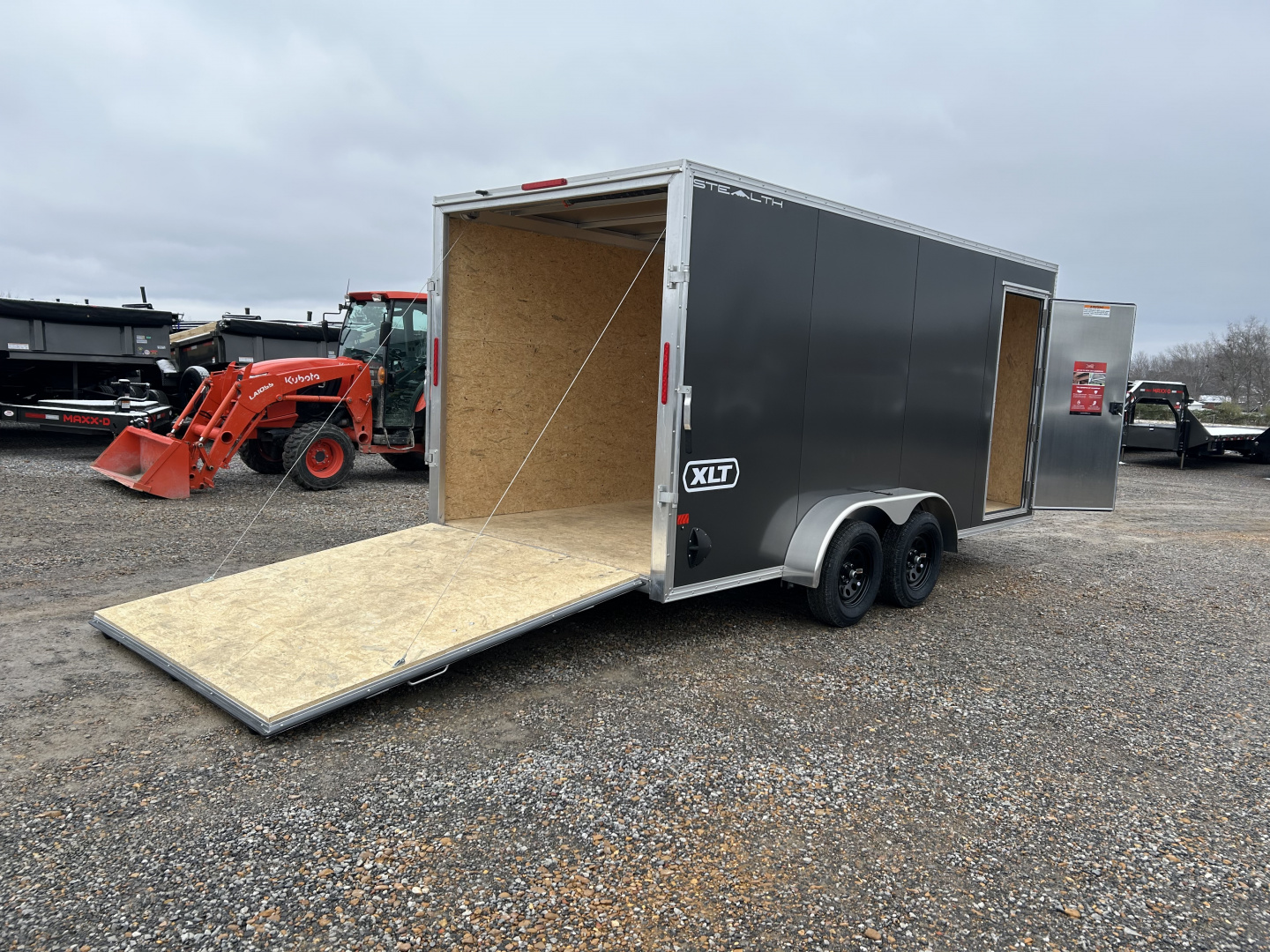 New 2026 ALCOM 7'x16' Aluminum Enclosed Trailer