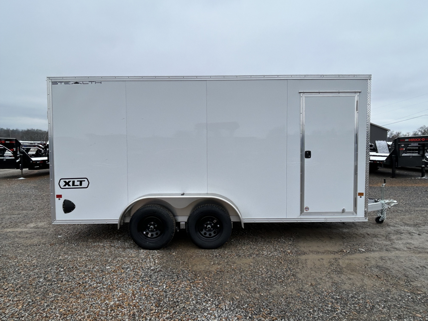 New 2026 ALCOM 7'x16' Aluminum Enclosed Trailer