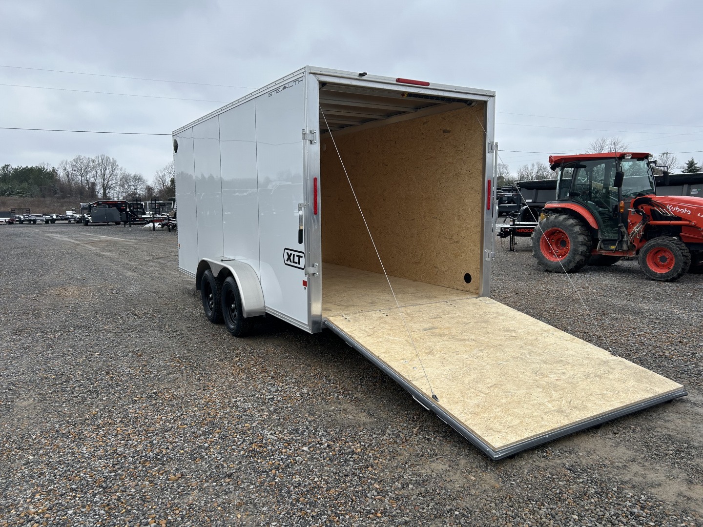 New 2026 ALCOM 7'x16' Aluminum Enclosed Trailer