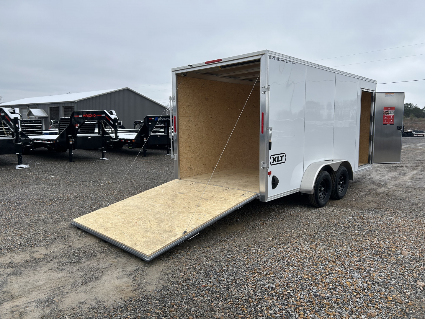 New 2026 ALCOM 7'x16' Aluminum Enclosed Trailer