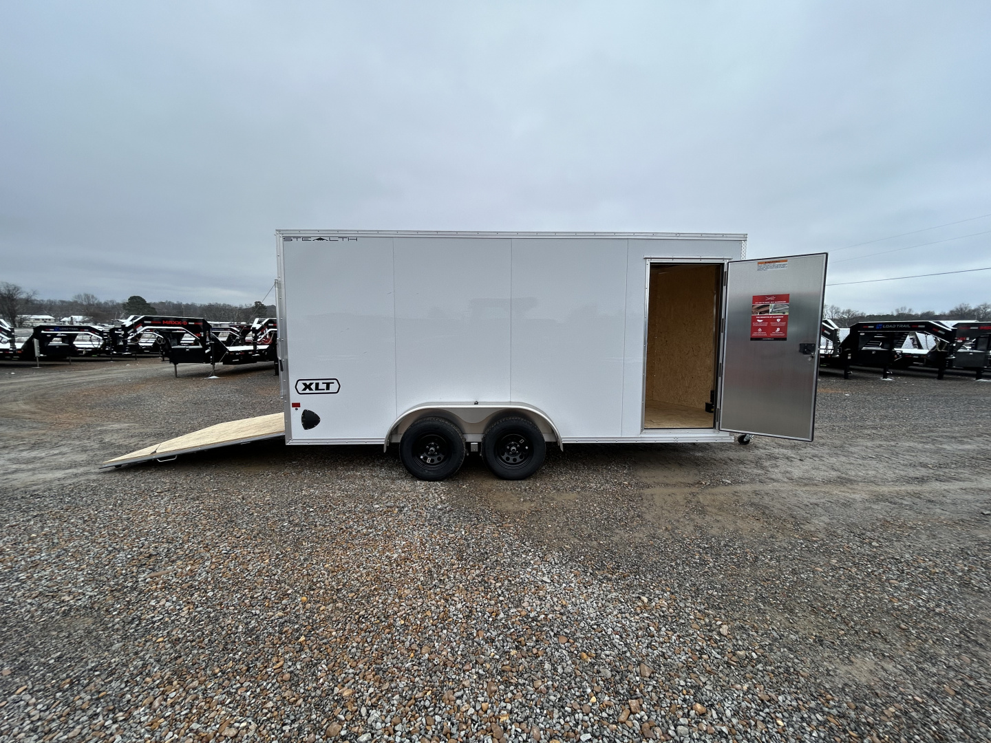 New 2026 ALCOM 7'x16' Aluminum Enclosed Trailer