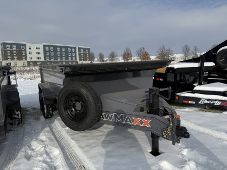 New 2026 RAWMAXX GDXK14BP14K Dump Trailer KNIGHT 83X14 TA 32  SIDES (GVW:14000) SHADOW GRAY