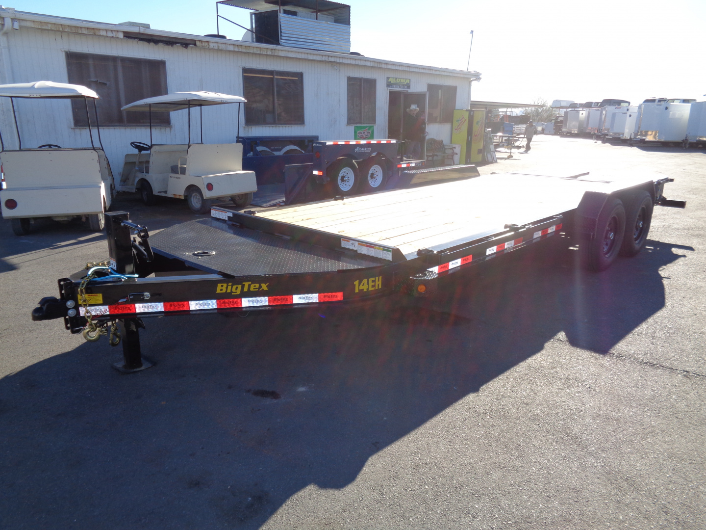 New 2026 Big Tex Trailers * 14EH-20 * 20Ft Heavy Duty Tandem Axle Seamless I-Beam Equipment Trailer15.4k