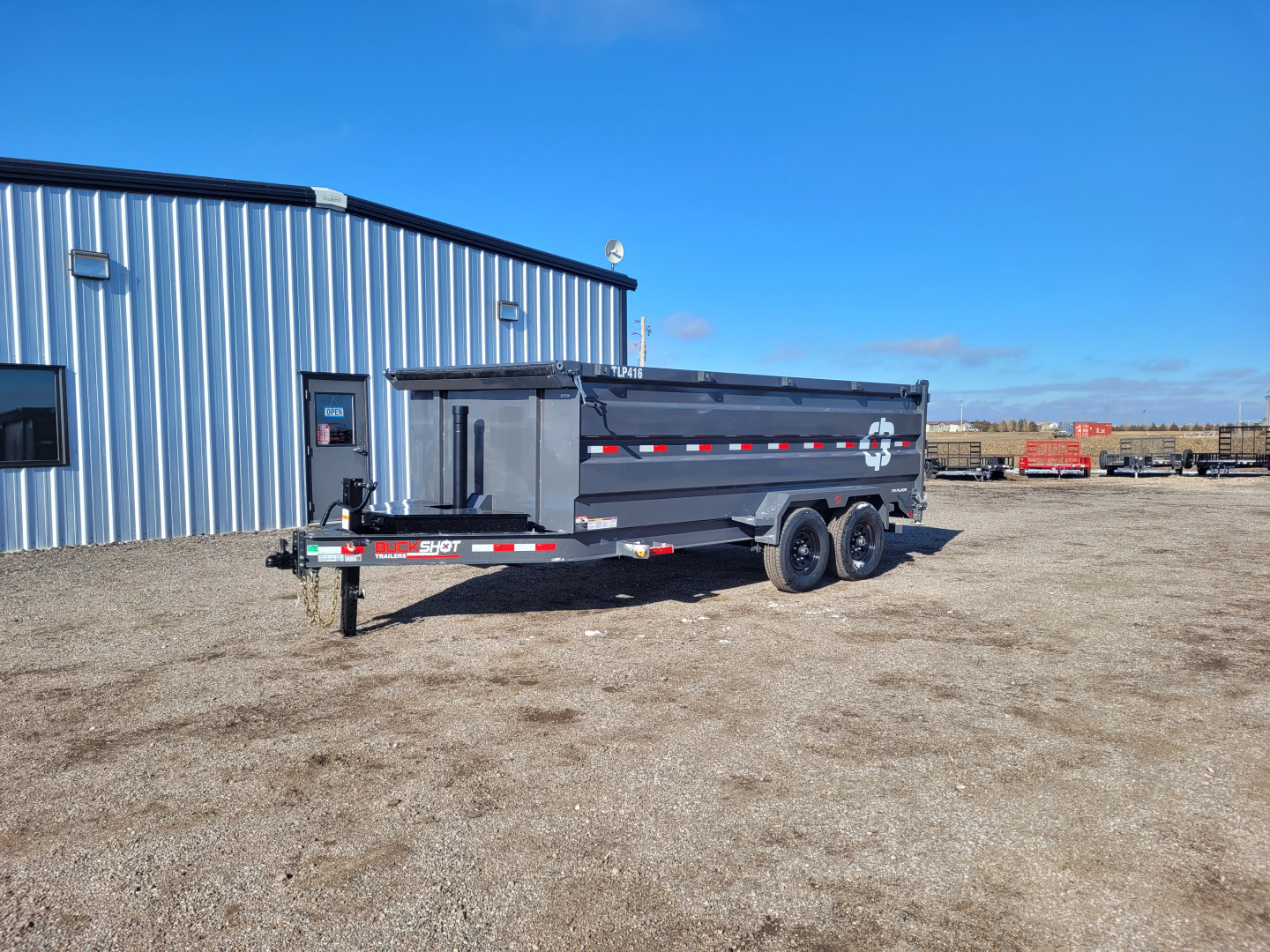 New 2026 Buckshot 83"x16' Telescopic Dump Trailer W/4' Sides