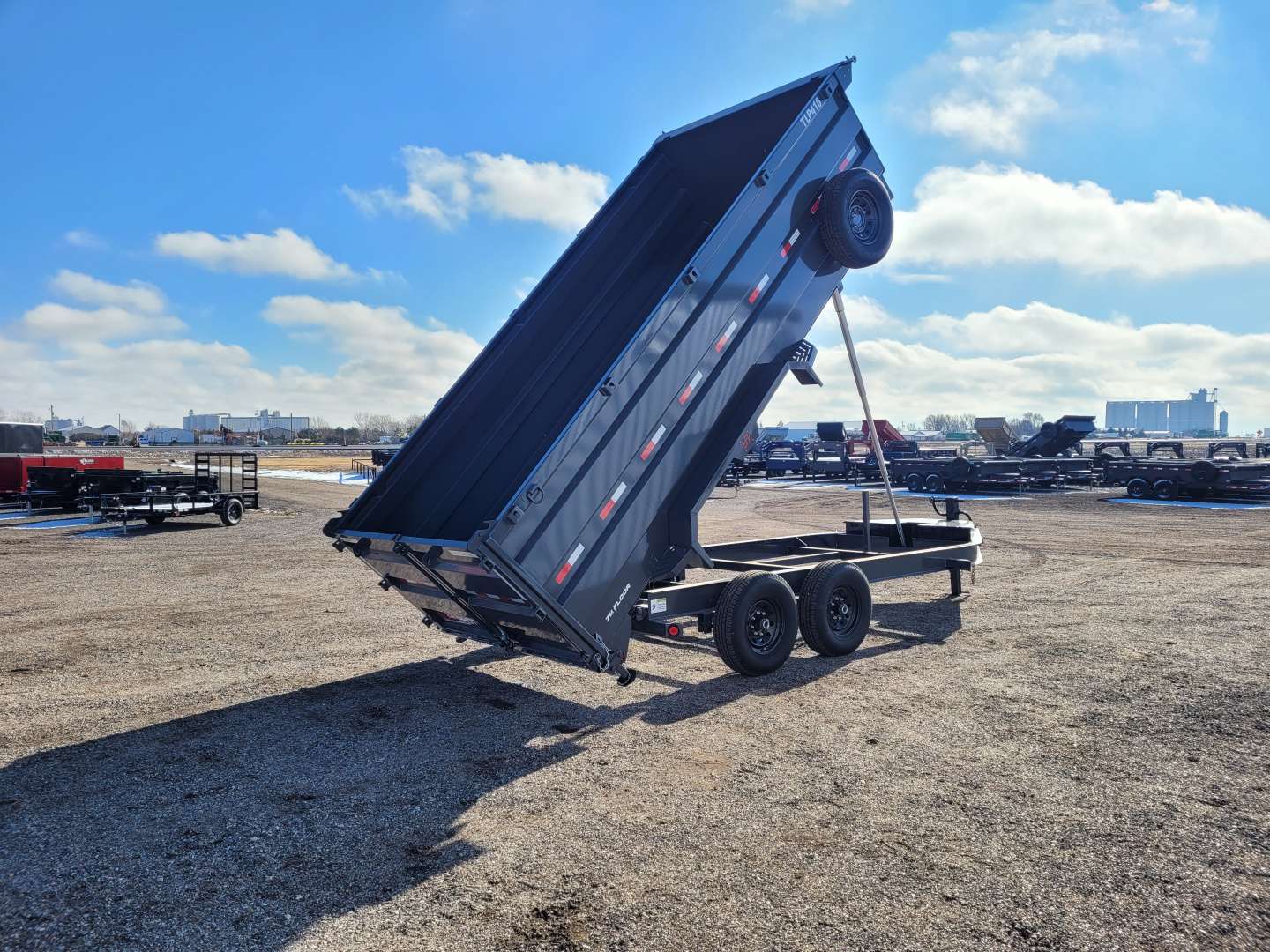 New 2026 Buckshot 83"x16' Telescopic Dump Trailer W/4' Sides