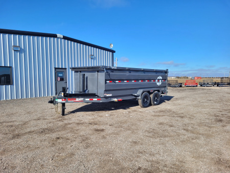 New 2026 Buckshot 83 x16' Telescopic Dump Trailer W/4' Sides