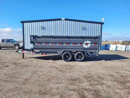 New 2026 Buckshot 83"x16' Telescopic Dump Trailer W/4' Sides