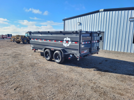 New 2026 Buckshot 83"x16' Telescopic Dump Trailer W/4' Sides