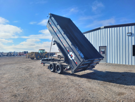 New 2026 Buckshot 83"x16' Telescopic Dump Trailer W/4' Sides