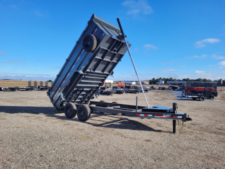 New 2026 Buckshot 83"x16' Telescopic Dump Trailer W/4' Sides