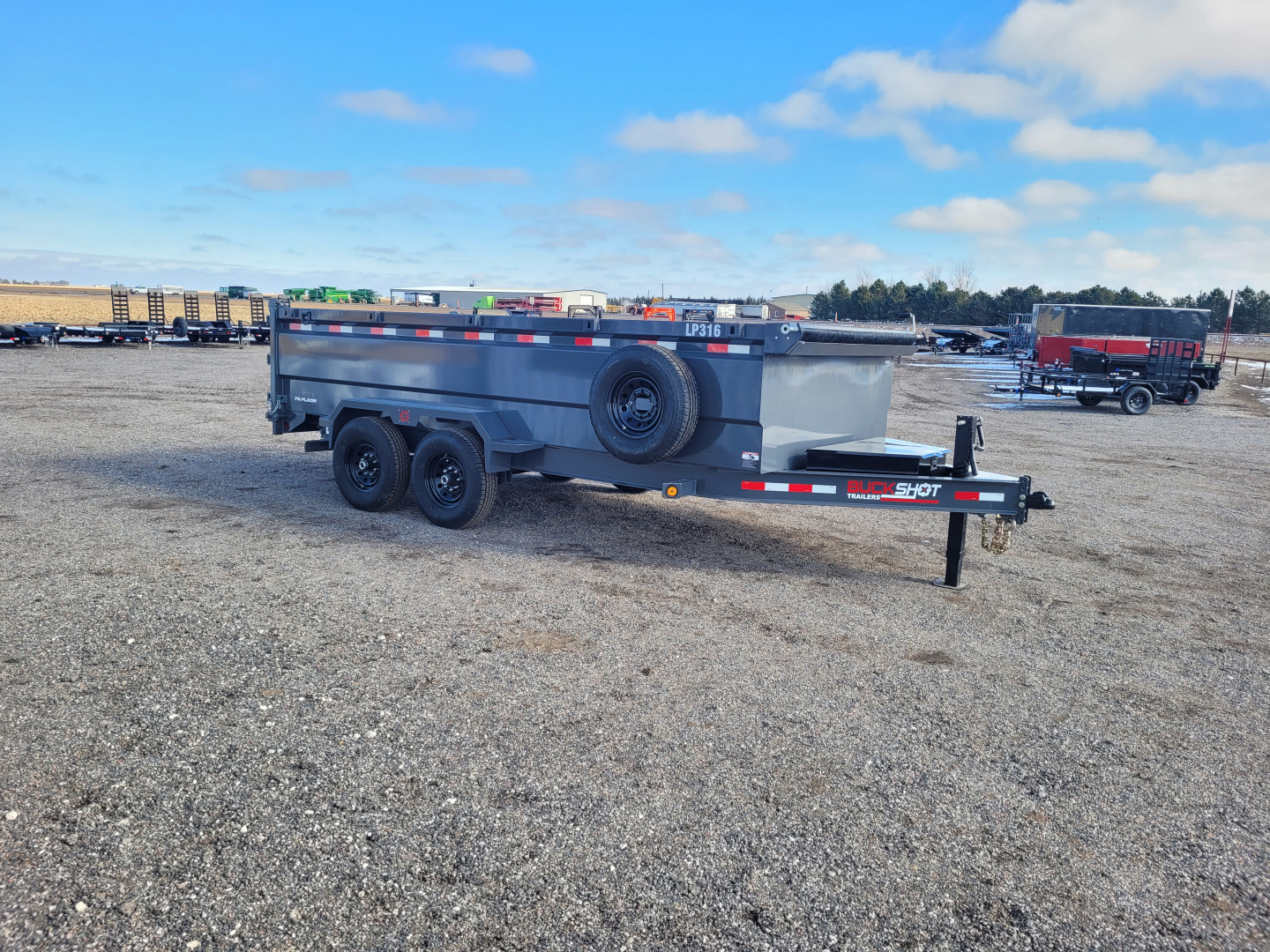 New 2026 Buckshot 83" X 16' BP Dump Trailer W/3' Sides