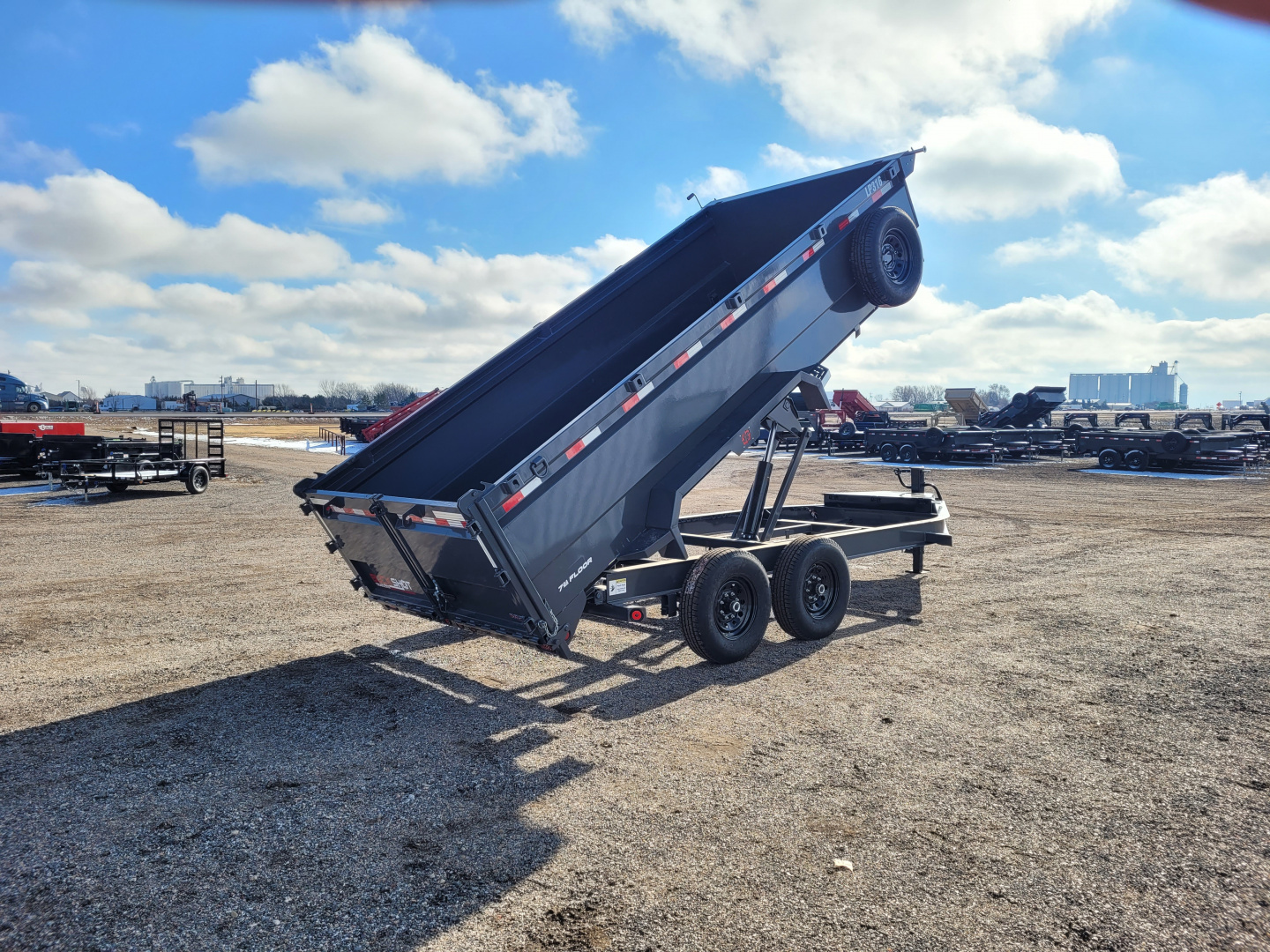 New 2026 Buckshot 83" X 16' BP Dump Trailer W/3' Sides
